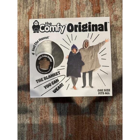 The Comfy Original Oversized Microfiber Sherpa Wearable Blanket Grey - Picture 1 of 4